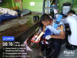 Lapas II A Bangkinang Rutin Razia Kamar Hunian Warga Binaan