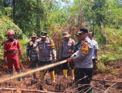 Baru Menjabat, Kapolres Kampar Sudah Mendekati Api