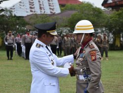 Selain Berantas Kejahatan, Kasat Reskrim Polres Kampar Ternyata Juga Bisa Jadi Komandan Upacara HUT R1 ke-80
