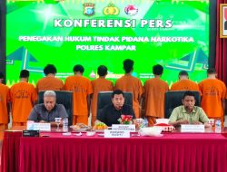 16 Pelaku Tindak Pidana Narkoba Dihadirkan dalam Konferensi Pers, Berikut Datanya