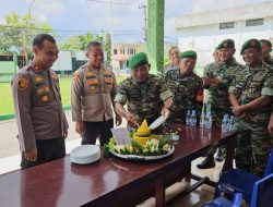 Sinergitas TNI-POLRI Sempena HUT TNI ke 80, Polsek Bangkinang Barat Tunjukkan Harmonisasi