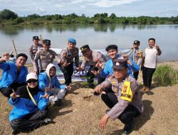Peringati Hari Pohon Nasional, Kapolsek Bangkinang Barat Tanami Pulau Empat Balai