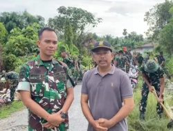 Yonif TP 898/PC dan Masyarakat Serbu Gorong-Gorong, Danyonif: Mari Bersama Wujudkan Lingkungan Bersih