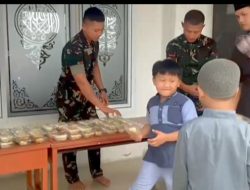 Prajurit Yonif TP 898/PC Kembali Tebarkan Kebaikan dalam Jumat Barokah, Pengurus Mesjid Ucapkan Terima Kasih