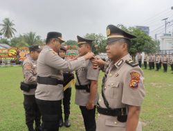 Kapolres Pimpin Sertijab Kapolsek Perhatian Raja Polres Kampar