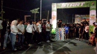 Polres Kampar Bersama W2 Tapak Lapan Laksanakan Green Policing Running Race di Bangkinang Kota