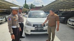 Turjagwali Polres Kampar Turun Gunung, Tindak Kendaraan dengan TNKB Tidak Sesuai Ketentuan
