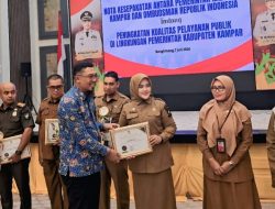 Perdana, Kuok Dapat Penghargaan Pelayanan Publik Tingkat Nasional
