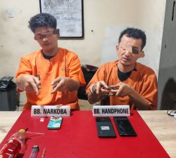 Satres Narkoba Polres Kampar Tangkap Dua Pengguna Narkoba di Desa Kumantan