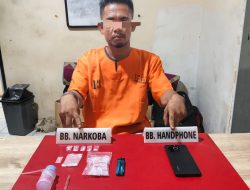 5 Paket Sabu Disita, Satresnarkoba Polres Kampar Tangkap Warga Ridan Permai