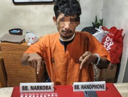 28 Paket Sabu Disita, Seorang Warga Tapung Digiring Ke Mapolres Kampar
