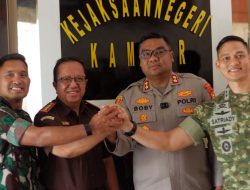 Polres Kampar & 12 Polsek Kompak Jalin Silaturahmi Dengan TNI, Kejaksaan