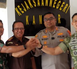 Polres Kampar & 12 Polsek Kompak Jalin Silaturahmi Dengan TNI, Kejaksaan